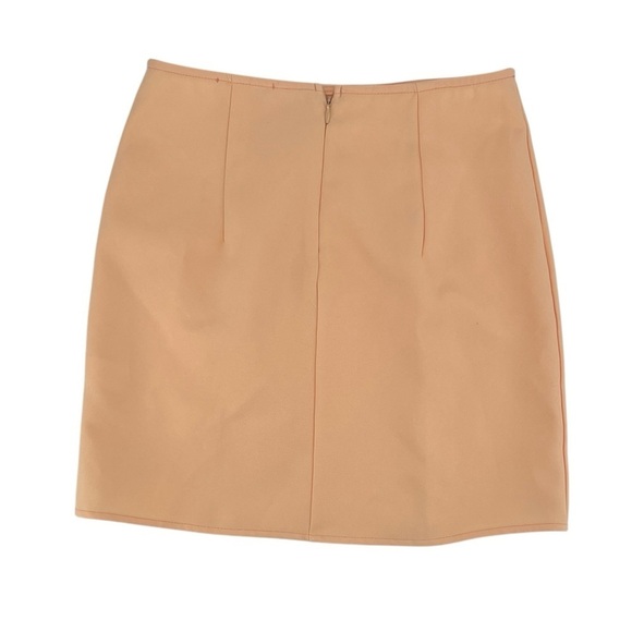 blue blush Yellow Side Slit Mini Skirt Size Med Women’s - Picture 3 of 5